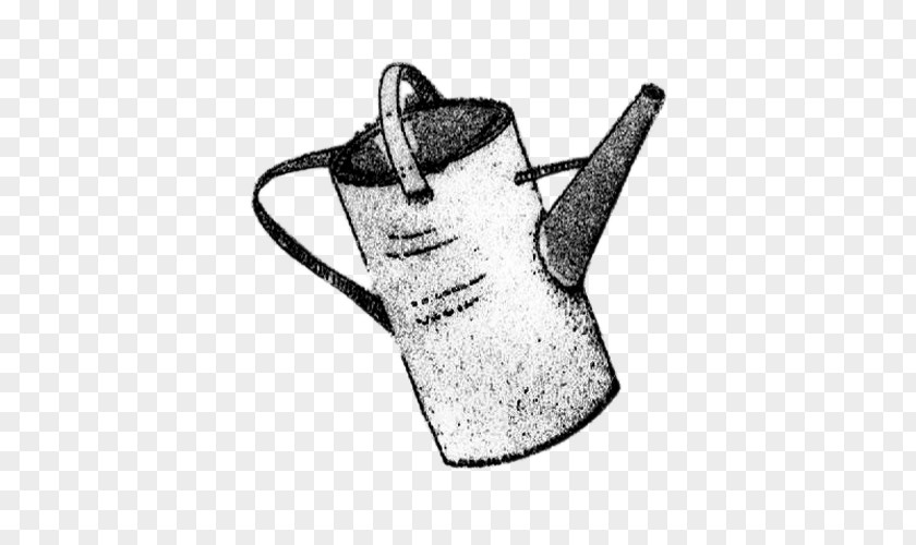 Watering Can Cooking Food Garden Black And White PNG