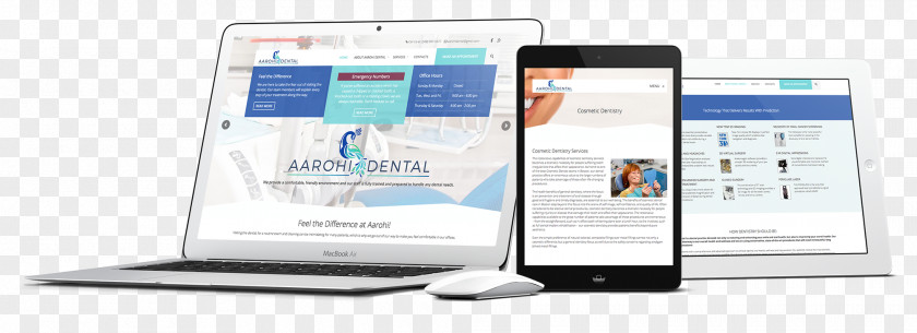 Website Mock Up Aarohi Dental PC Dentistry Smartphone Hygienist PNG