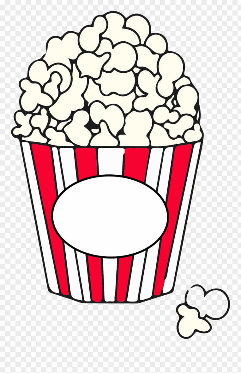 Icing Line Art Popcorn Cartoon PNG