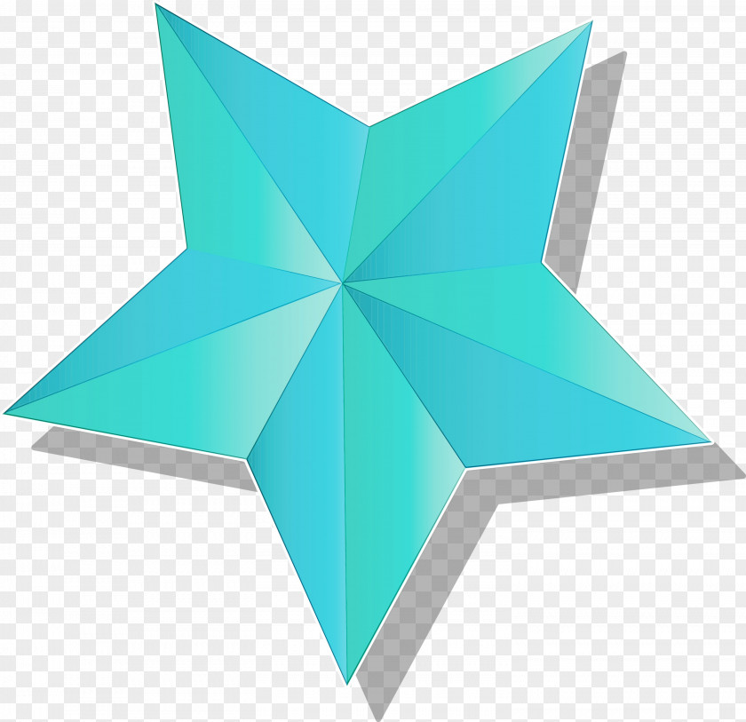 Line Angle Turquoise Star Meter PNG