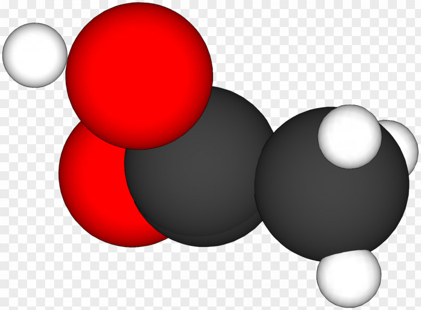 Organic Chemistry Acetic Acid Vinegar Space-filling Model PNG