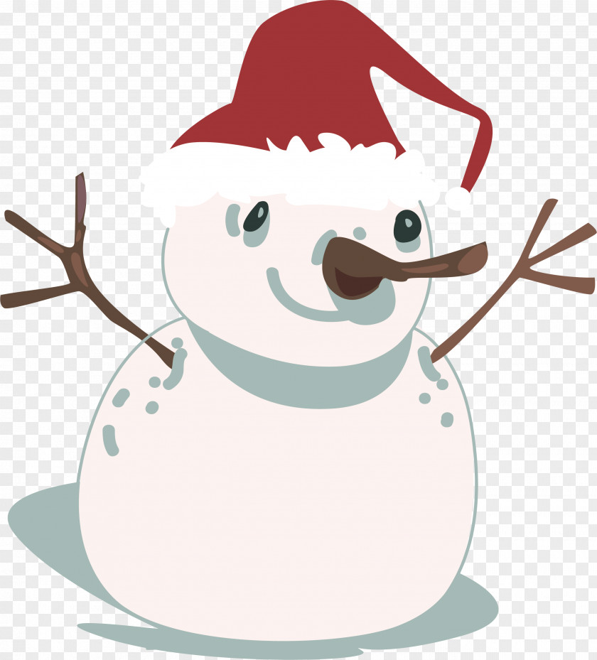 Lovely Little Snowman Christmas Santa Claus PNG