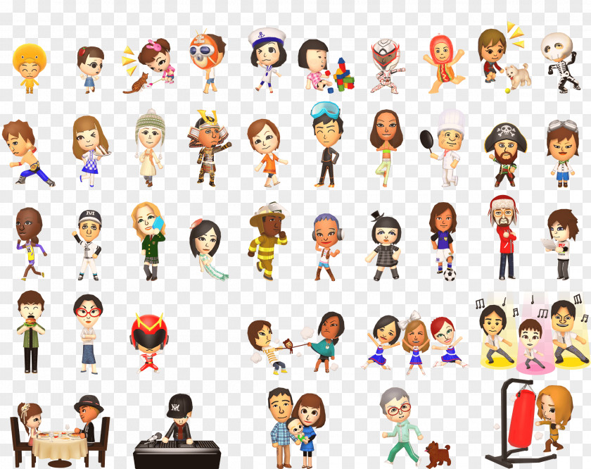 Mii QR Codes Tomodachi Life Nintendo 3DS Game PNG