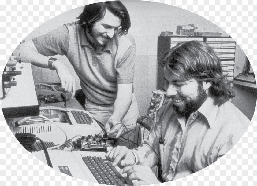 Steve Jobs Apple II PNG