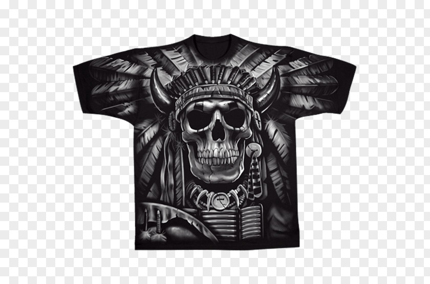 T-shirt Raglan Sleeve Skull Crew Neck PNG