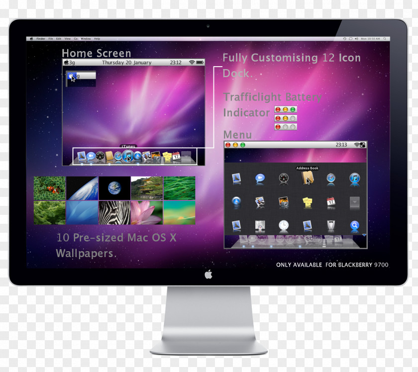 Computer Monitors Apple LED Cinema Display Output Device Personal PNG
