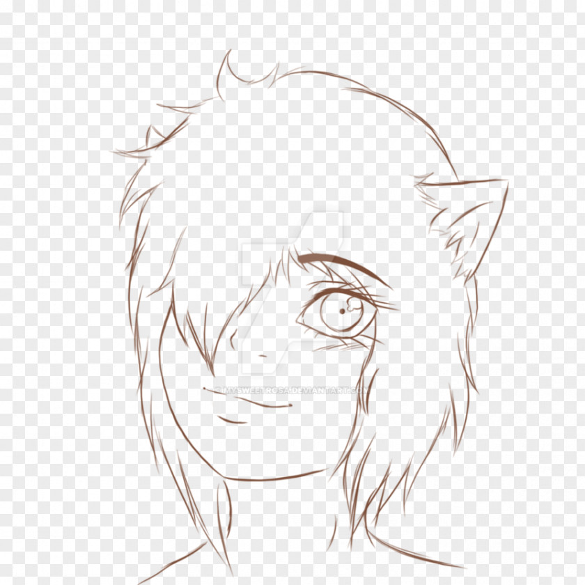 Eye Drawing Line Art Sketch PNG