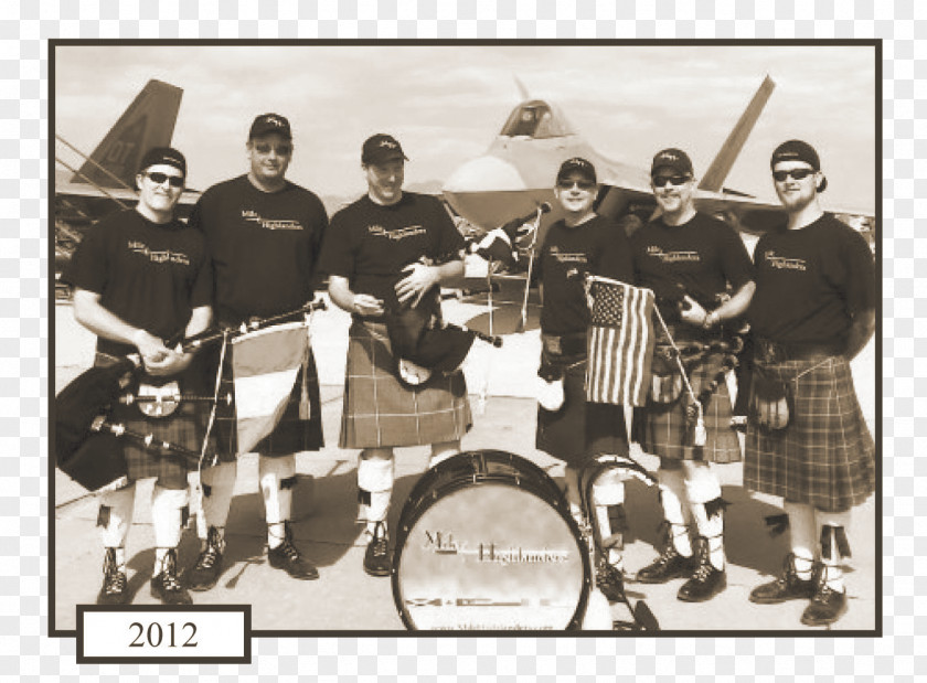 Sepia Pipe Band Musical Ensemble Air Show Entertainment Dance PNG