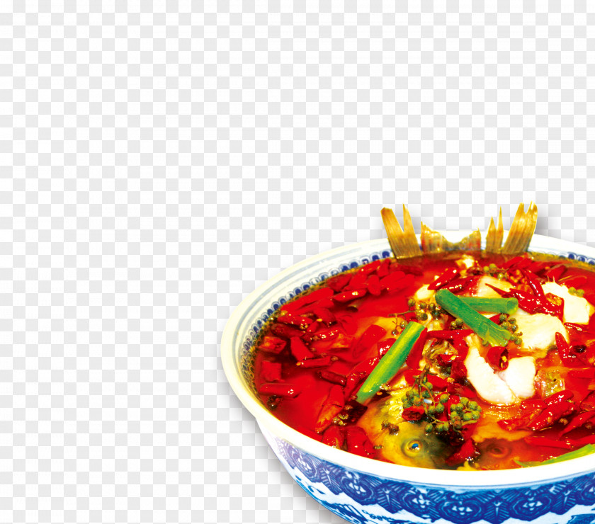 Spicy Boiled Fish Oil Indian Cuisine Sichuan Shuizhu Bulgogi Chili Pepper PNG