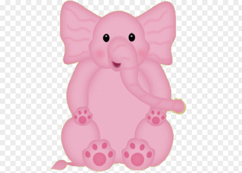 Baby Elephant Seeing Pink Elephants Clip Art PNG
