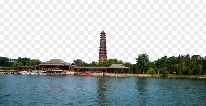 Dark Blue Lake Xuchang Iron Pagoda Park U6e05u660eu4e0au6cb3u56ed Longting Scenic Area Uff08East Gateuff09 PNG