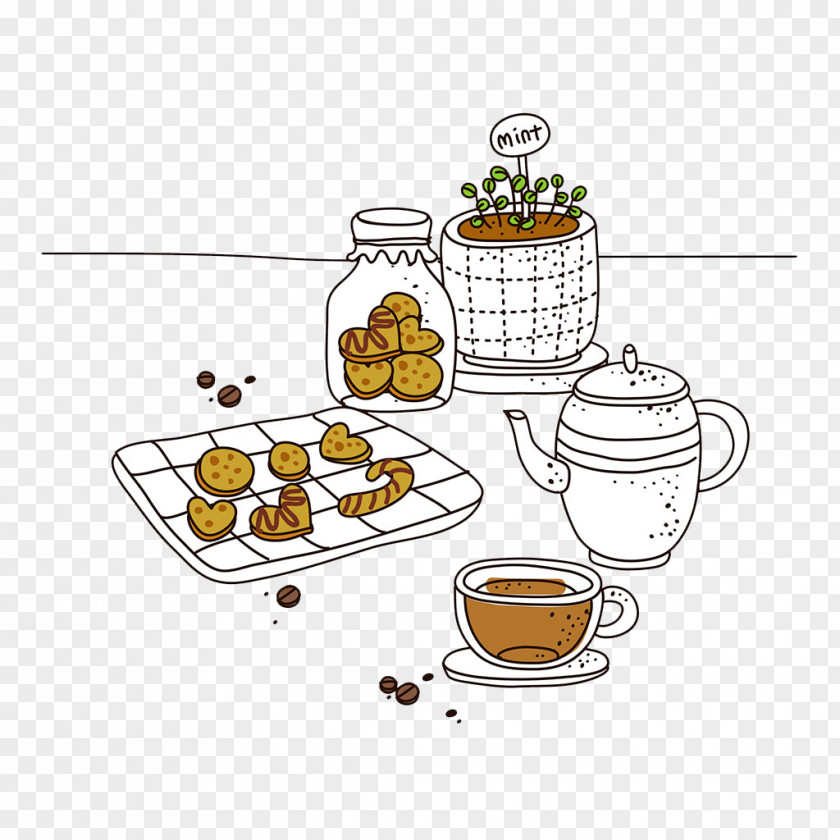 Illustration Coffee Shop Cup Cafe PNG