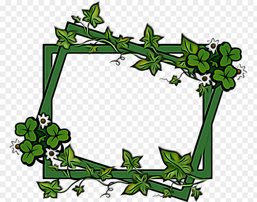 Ivy Family Picture Frame Floral Design PNG