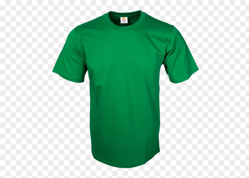 Kaos Polos T-shirt Sleeve Green Cotton PNG