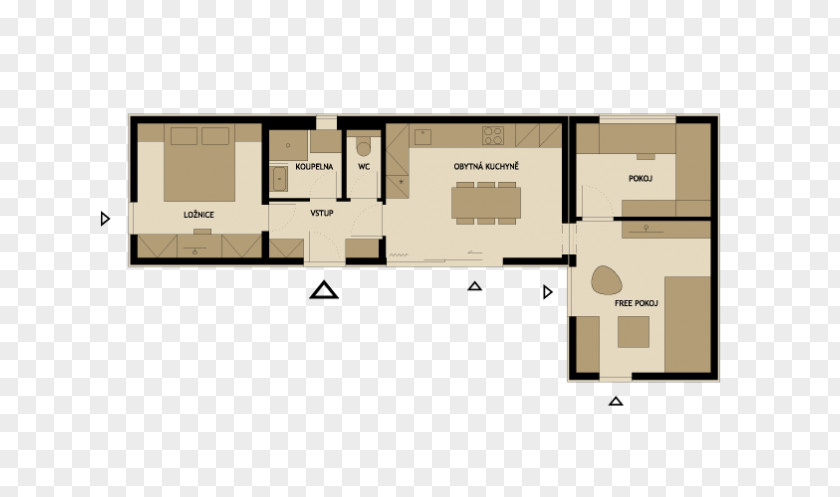 Minimalista Moderno Floor Plan House Prefabricated Home PNG
