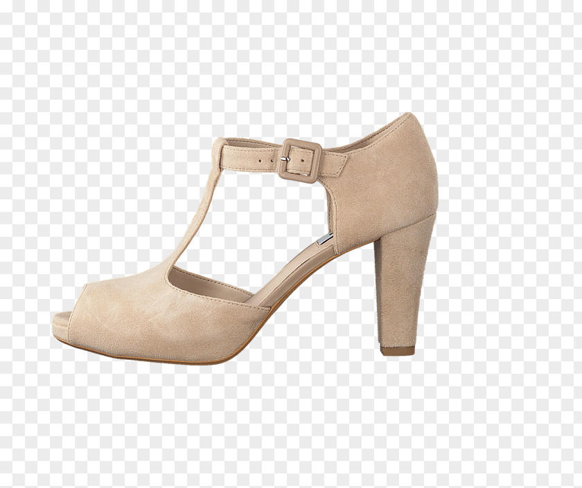 Sandal Beige Suede Shoe C. & J. Clark PNG