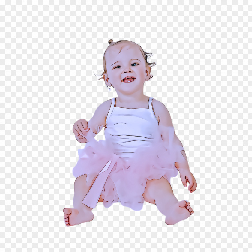 Sleeve Finger Child Pink Toddler Baby Costume PNG