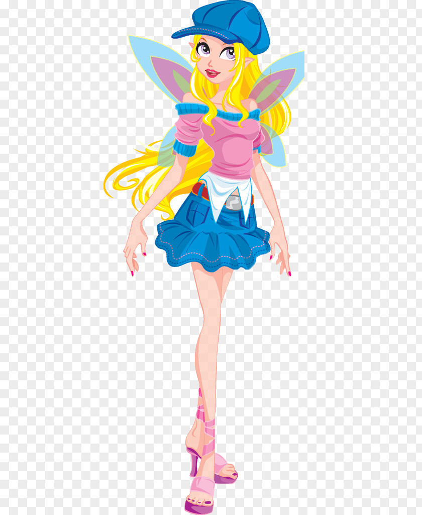 Blond Elf Fairy Pixie Illustration PNG