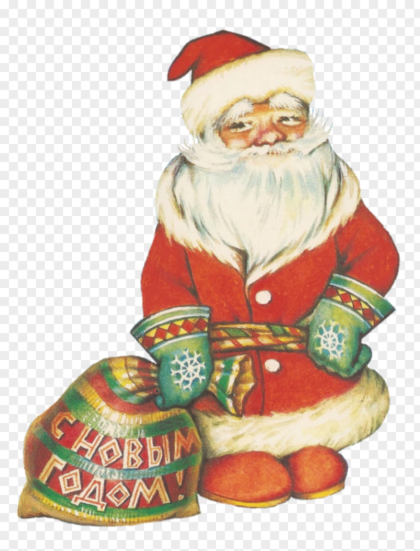 Santa Claus Snegurochka Ded Moroz Christmas Ornament Drawing PNG