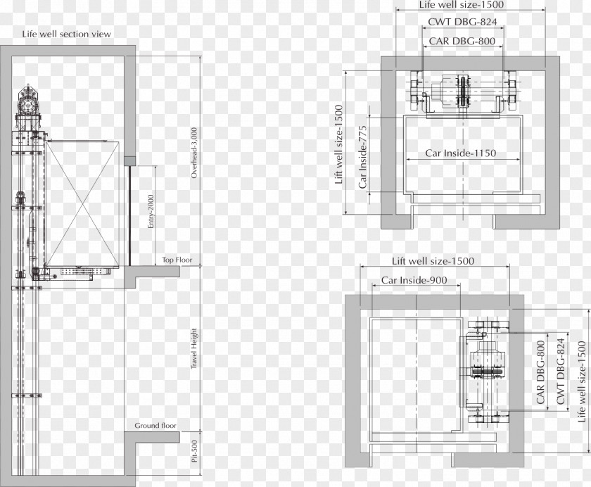 Elevator Repair Floor Plan Home Lift Stairs PNG