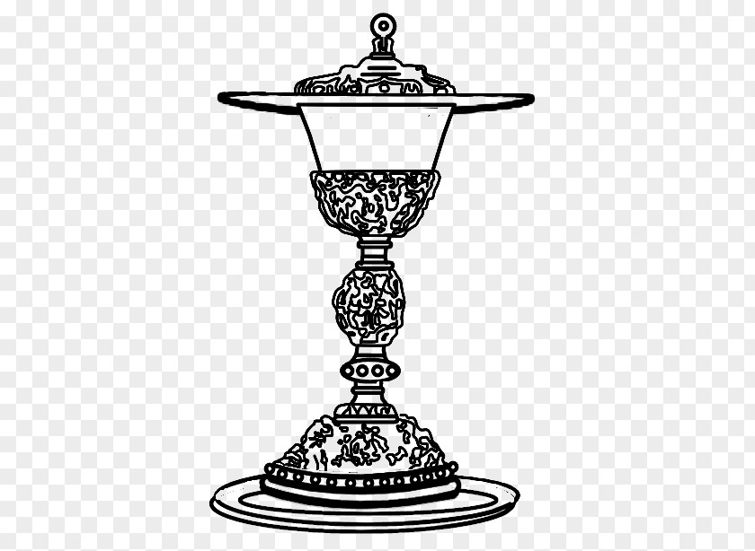 Holy Grail Line Candlestick White Clip Art PNG