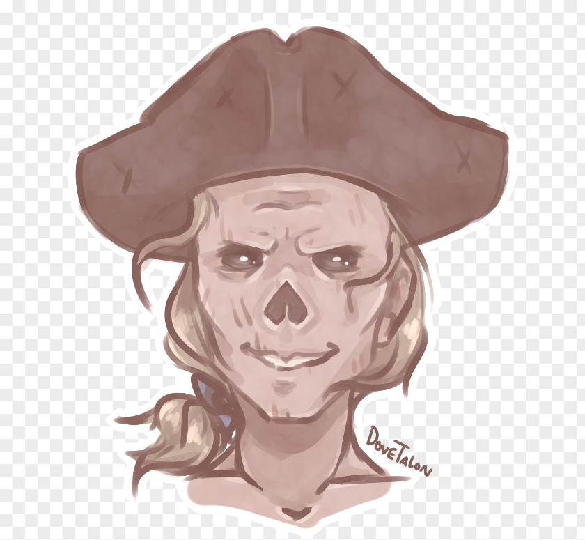 Nose Hat Jaw Sketch PNG
