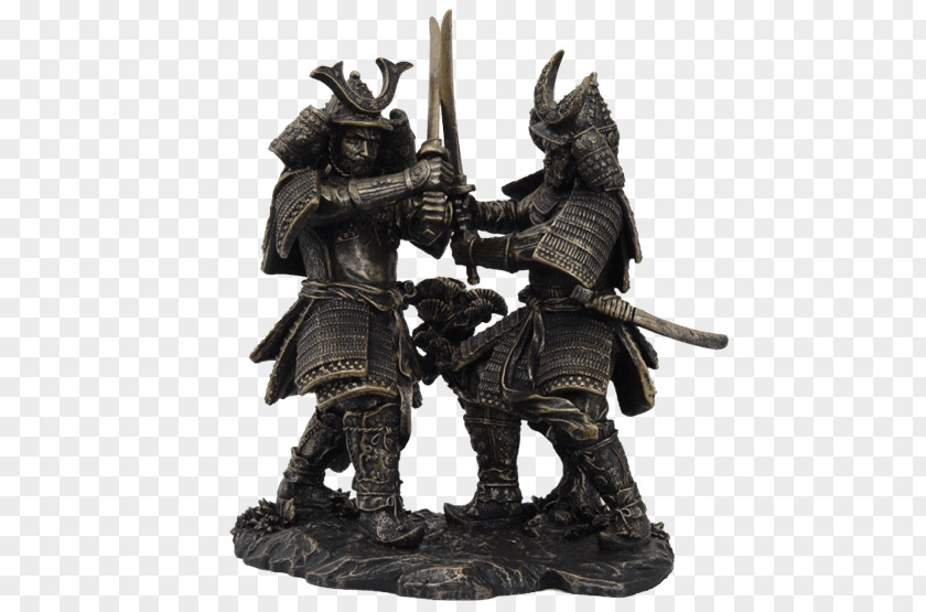 Samurai Figurine Statue Sculpture Collectable PNG