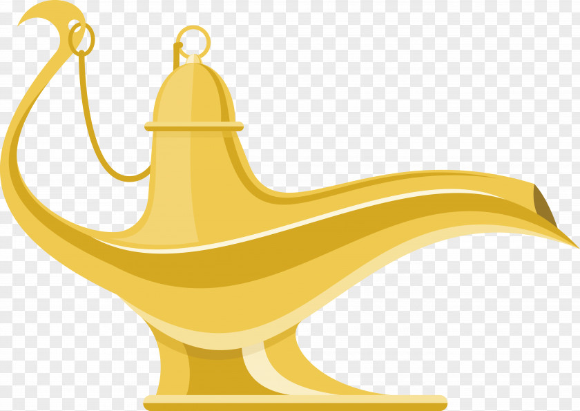 Vector Magic Lamp Genie Aladdin PNG