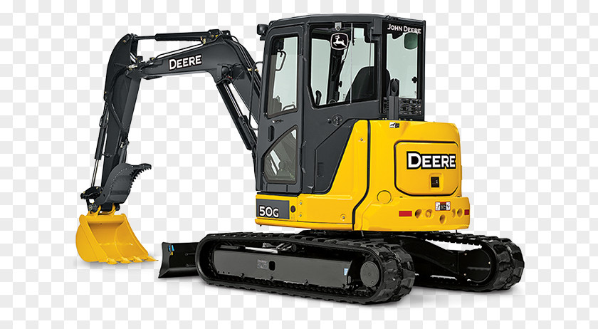 Construction Machinery John Deere Compact Excavator Heavy Skid-steer Loader PNG