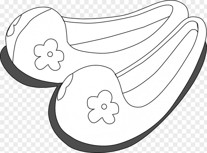Germs Black And White Clip Art Slipper High-heeled Shoe Illustration PNG