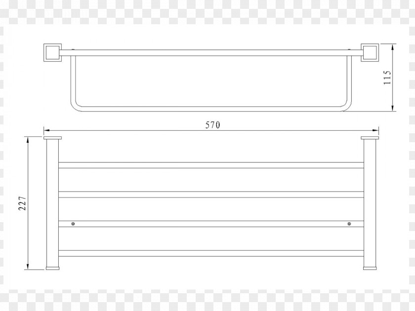 Towel Rack Line Angle PNG