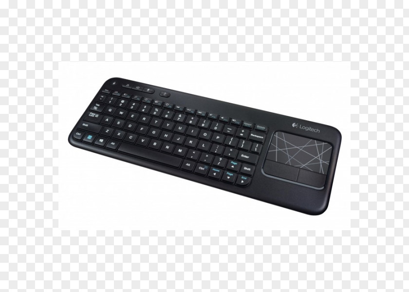 Computer Mouse Keyboard Logitech Wireless Touch K400 Plus Unifying Receiver PNG