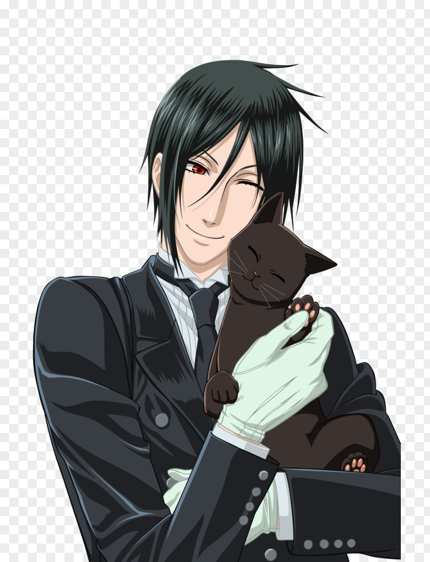 Darker Than Black Sebastian Michaelis Ciel Phantomhive Cat Byakuya Kuchiki Butler PNG