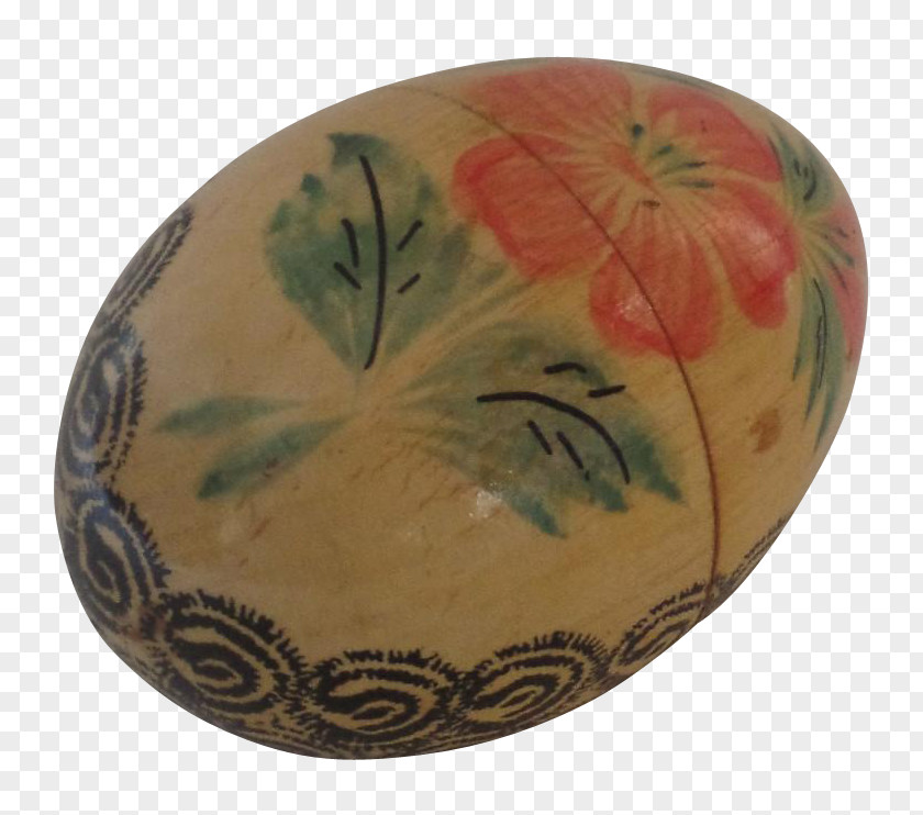 Hand-painted Easter Ceramic Platter Artifact Brown PNG