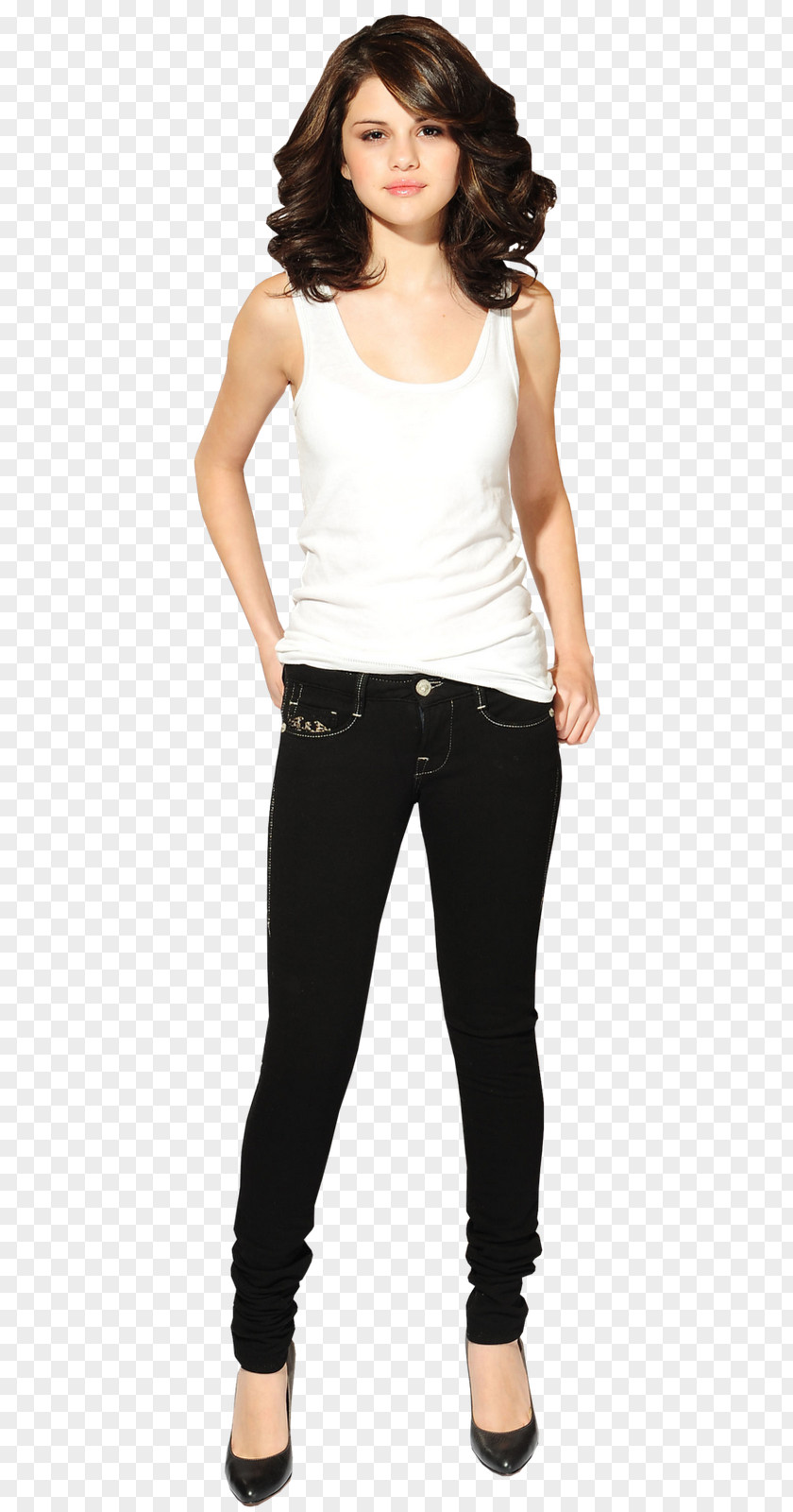 Selena Gomez Shoe Jeans Art PNG