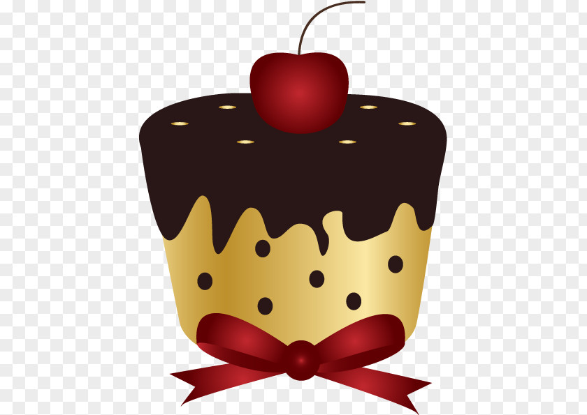 Vector Chocolate Cake Christmas Cupcakes PNG