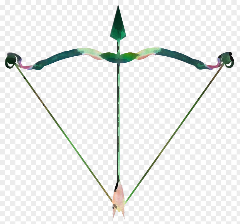 Green Line Bow Cold Weapon PNG