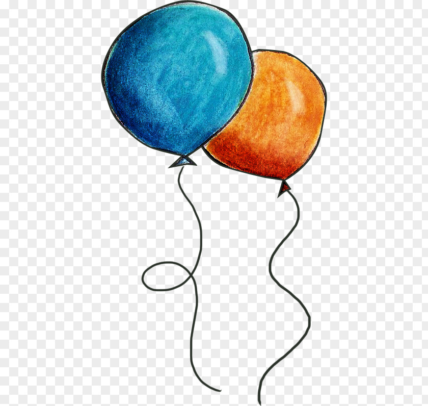 Balloon Watercolor Painting Clip Art PNG