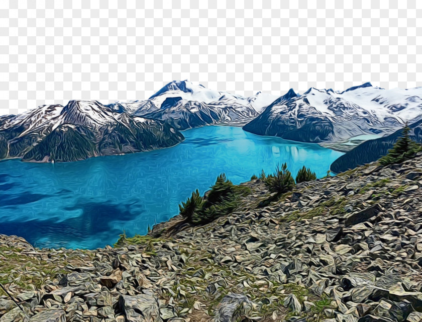 Water Lake Natural Landscape Body Of Mountainous Landforms Glacial Mountain PNG