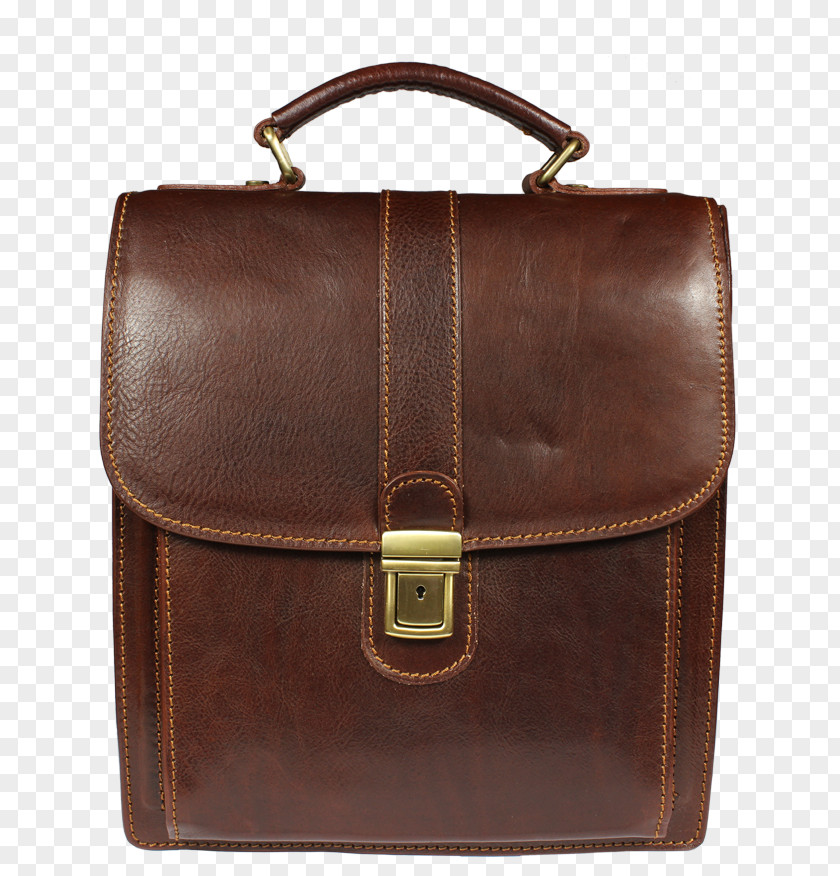 Bag Briefcase Leather Handbag Brown Messenger Bags PNG