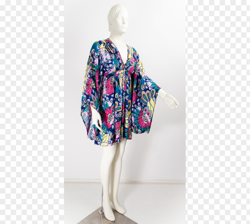 Butterfly Festival Blouse Dress Tunic Silk White PNG