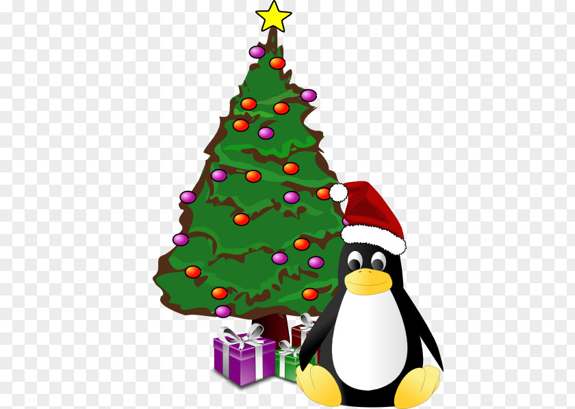 Christmas Penguin Pictures Tree Clip Art PNG