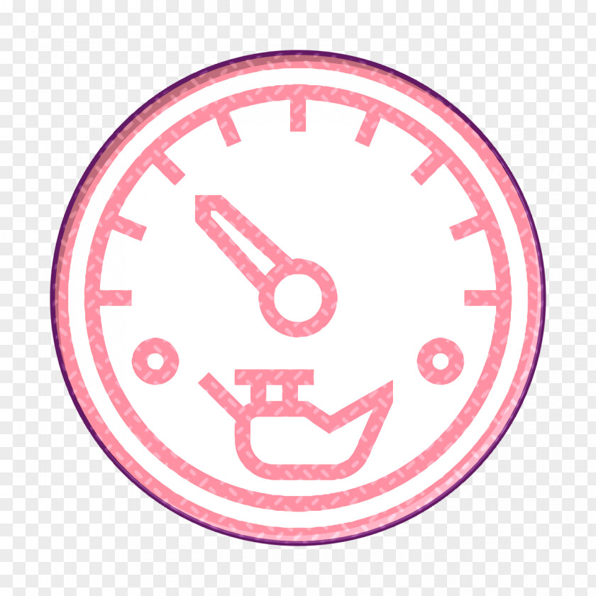 Gauge Icon Oil Automotive Spare Part PNG