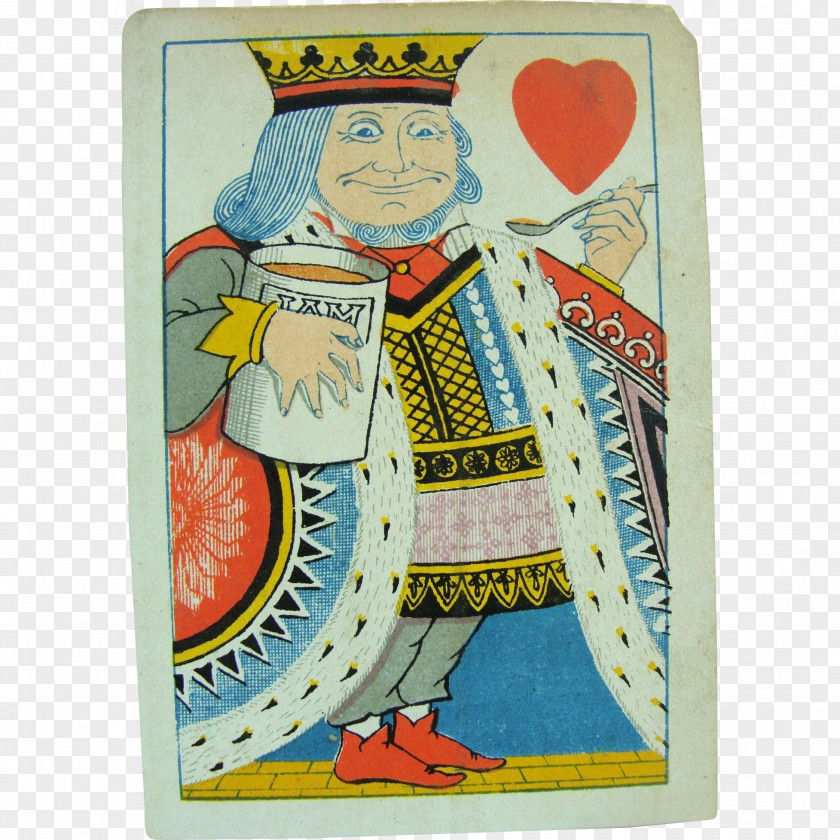 King Of Hearts Playing Card Costume Design PNG