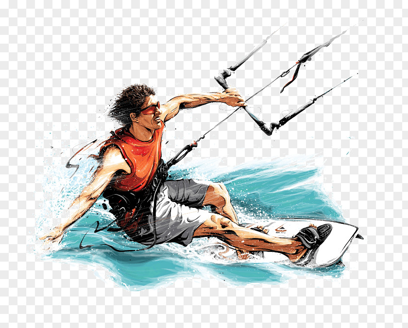 Kite Sports Towed Water Sport Background PNG