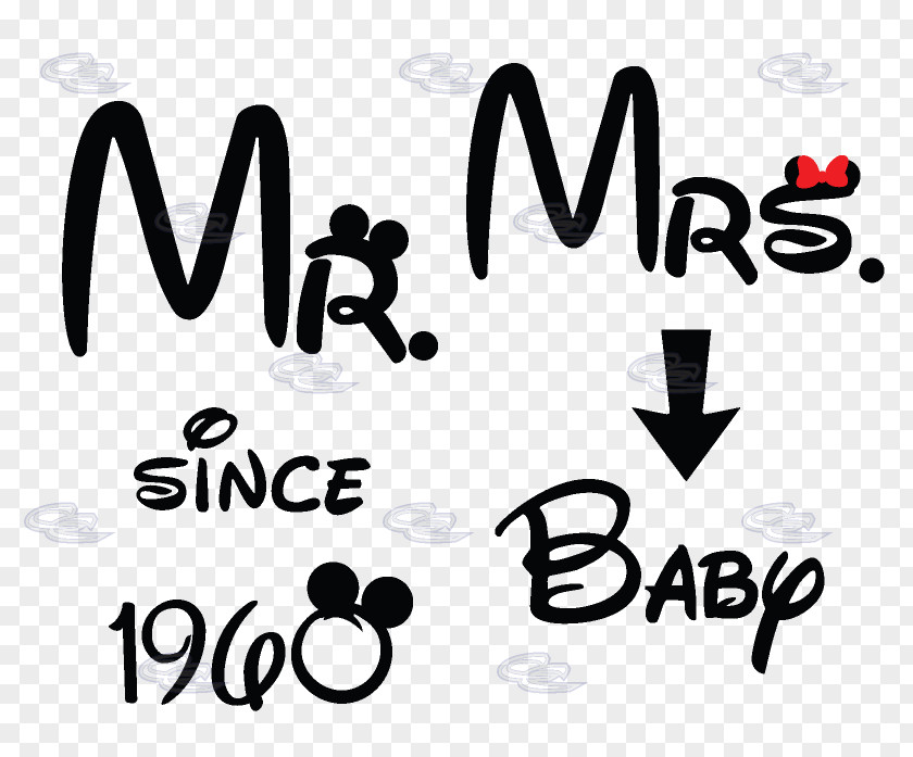 Minnie Mouse Mickey T-shirt Mrs. Marriage PNG