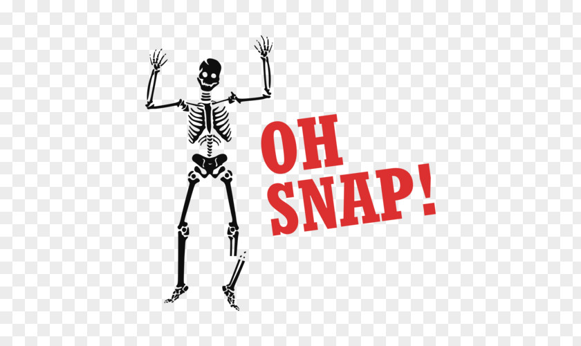 Oh Snap Human Skeleton Joke Clip Art PNG