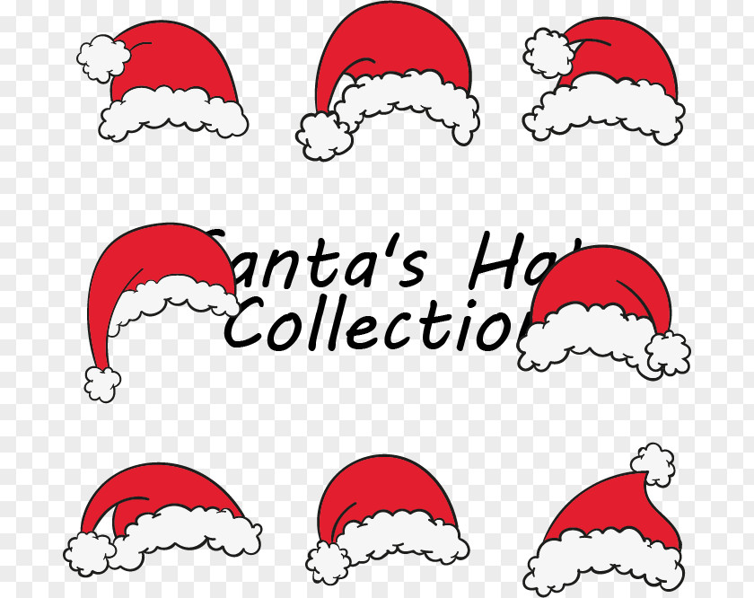 Santa Hat Claus Christmas Drawing Bonnet PNG