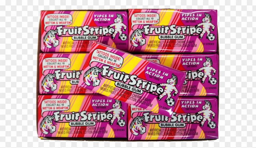 Chewing Gum Fruit Stripe Candy Bubble Zebra PNG