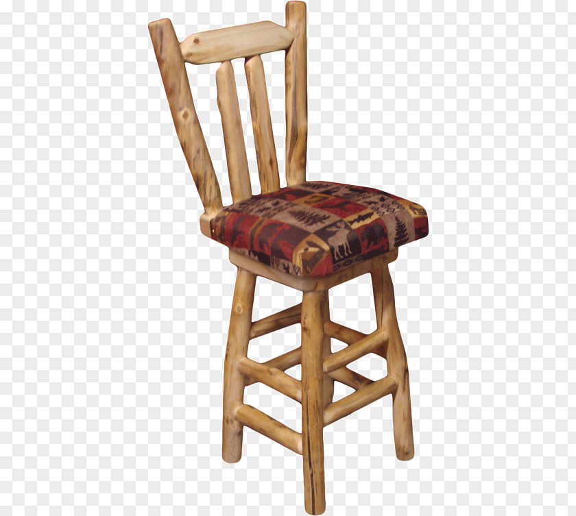 Log Stool Bar Chair Upholstery Furniture PNG
